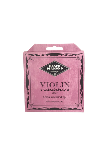 Black Diamond Violin Strings Set 4/4 Medium