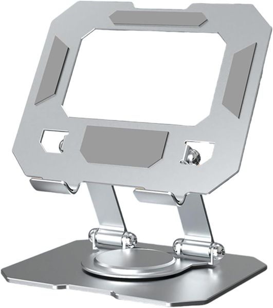 Tablet And Mobile Holder 360 Degree Rotatable 4'-6''Inch tablet -Silver