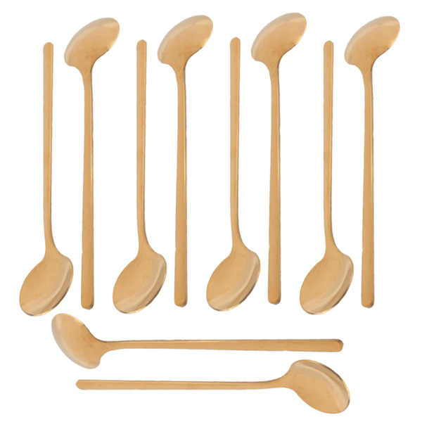 Stainless Steel 10 Pcs Espresso Spoons Teaspoons for Coffee Sugar Dessert C