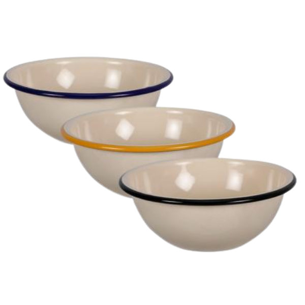 SD Homeare - Assorted Edge Mixing Bowl Set - Set of 3