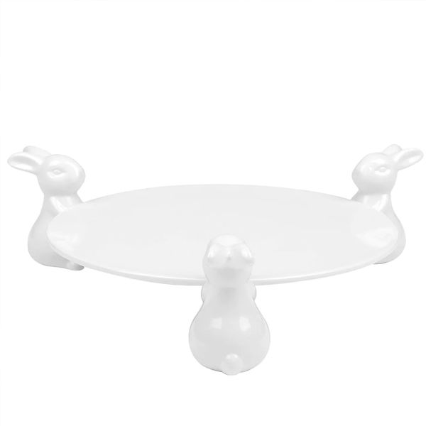 Ceramic Bunny Serving Stand