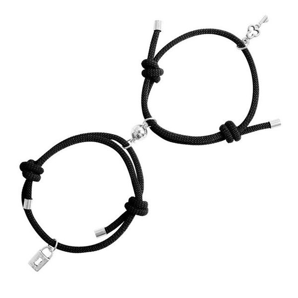 Lock and Key Couple Charm Bracelet by J Factor