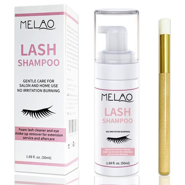 Eyelash Extension Shampoo &amp; Brush Foam, Makeup Mascara Remover &amp; Nourishing