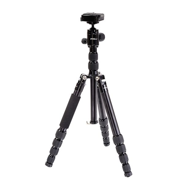 PRO.J Professional Aluminium Travel Tripod 8kg Capacity Black - A401BK