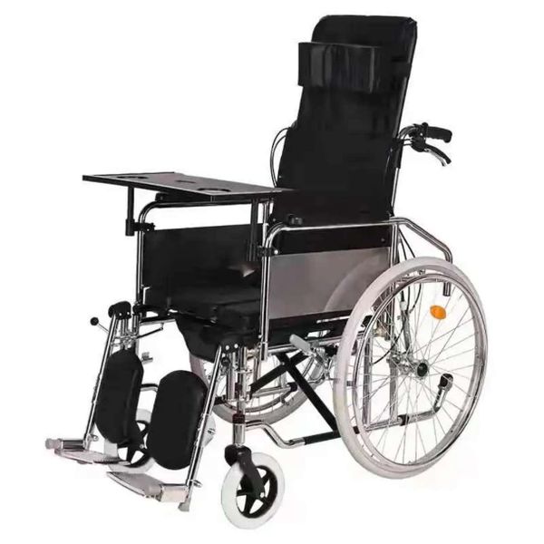 Recline-Support Multi-Purpose Mobility Wheelchair with Comfort Assist Tray