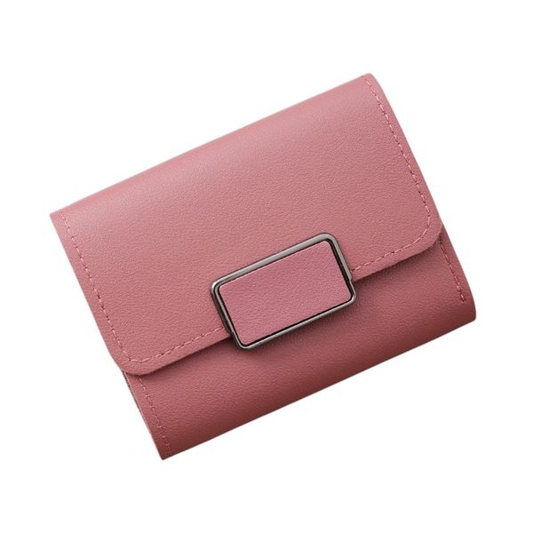 Ladies Minimalistic Small Purse - QC04 - Dork Pink