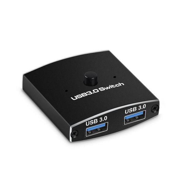 USB 3.0 Bi-Directional Switcher 1 in 2 Out with 2 USB cable for pc,laptop