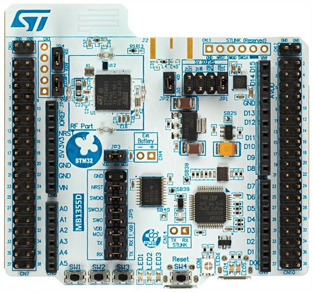 STMicroelectronics (NUCLEO-WB15CC) Development Board, STM32WB15CCU6U