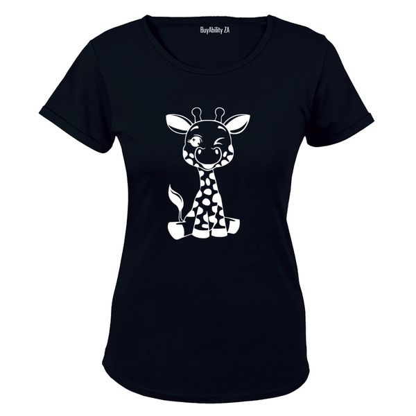 Winking Giraffe - Ladies - T-Shirt