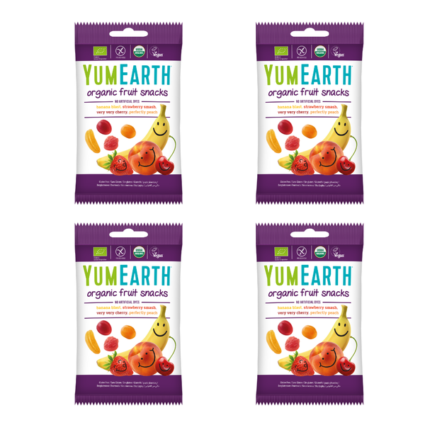 YumEarth Organic Fruit Snacks 50g - Pack of 4