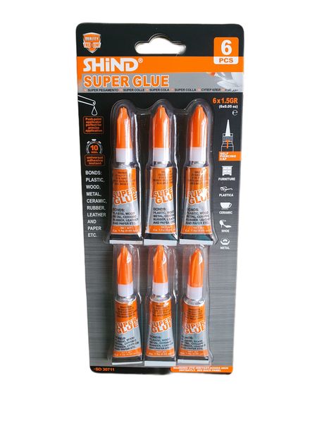 Shind Super Glue - 6 Piece