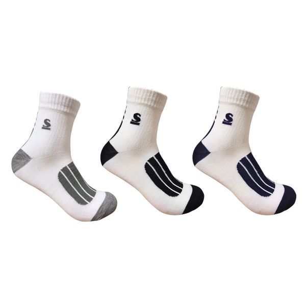 Undeez 3pk Mid Ankle Sport Socks