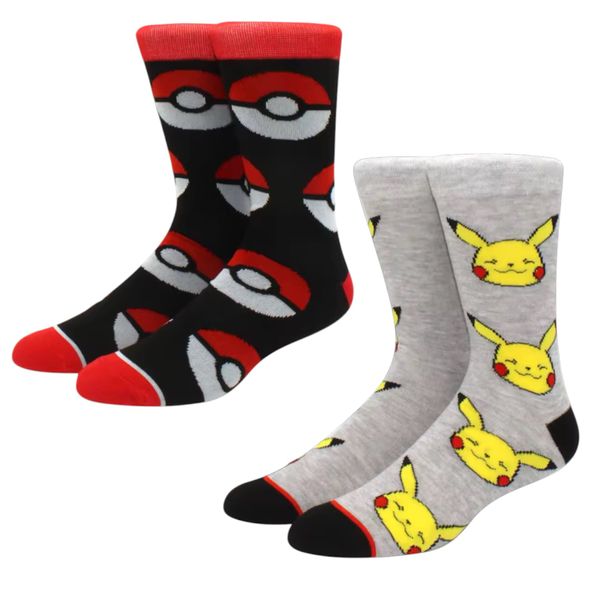 Pokémon Themed Novelty Socks 2 Pairs