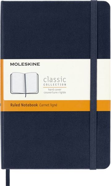 Moleskine Classic Sapphire Blue Medium Ruled Notebook