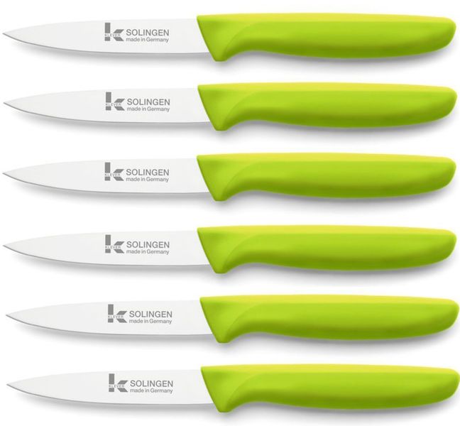 Klever Smartline Paring Knife 10cm Blade - 6 Pack - Red