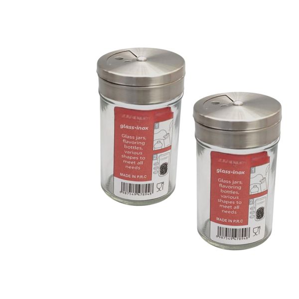 Transparent Glass 80ml Preserving Storage - 2pcs