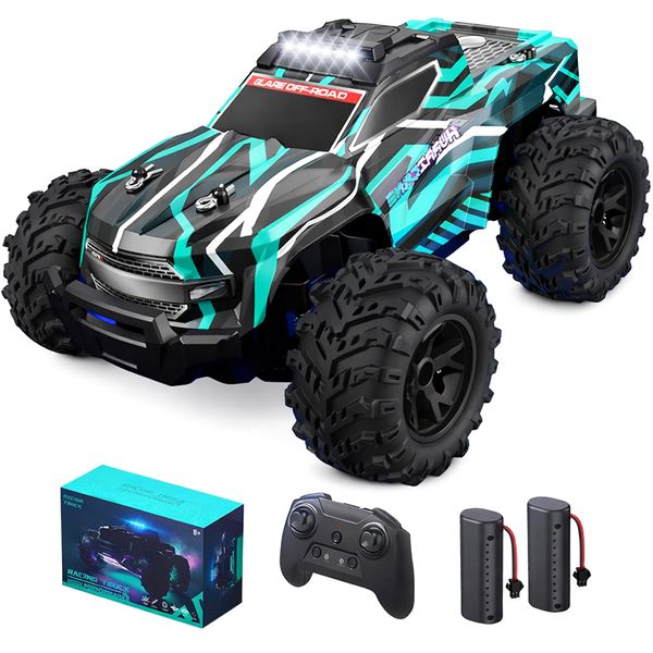 Colorful LED Light Remote Control Car High Speed All Terrain Gift Lumaboat