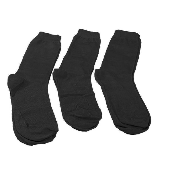 Men's Simple Black Fashionable &amp; Comfortable Socks-3 Pairs