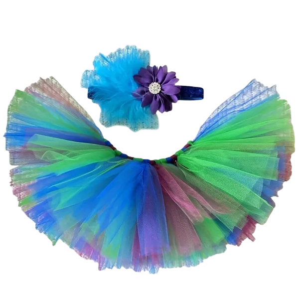 Blue &amp; Purple Ballet Tutu Set image