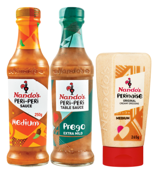Nandos Peri Peri Medium, Prego &amp; Perinaise