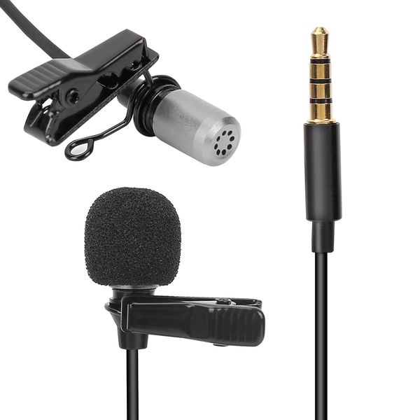 3.5mm Silver Lavalier Phone Mic