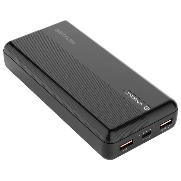Astrum PB650 20,000mAh PD65W Quick Charge Power Bank - Black