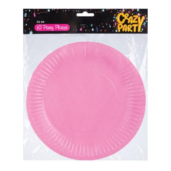 SD Party Supplies - Pink Paper Plates - Pack of 3