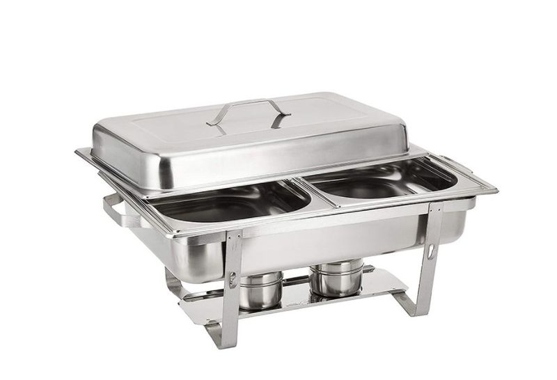 Stainless Steel Food Warming Double Pan Chafing Dish