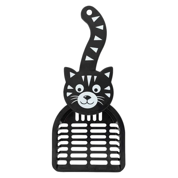 Cat Litter Scoop - Open Slot Cat Waste Shovel (Cat Design Handle)