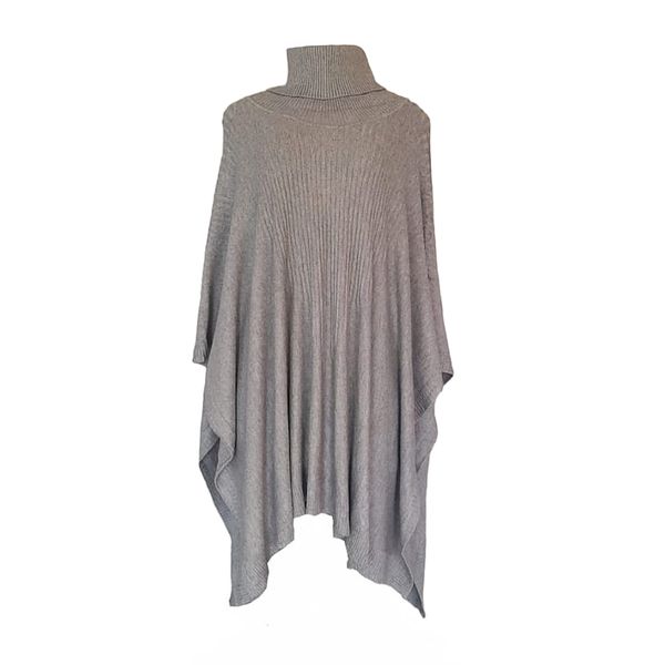 Ladies Polo Neck Stylish Poncho