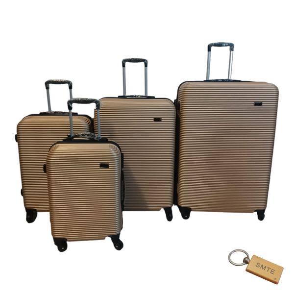 Travel in Style - 4-Piece Suitcase Set and Smte Keyring