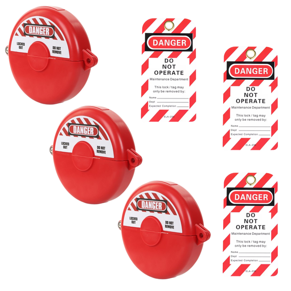 Large Gate Valve lockout Isolator - Set of 3 (125-167mm)