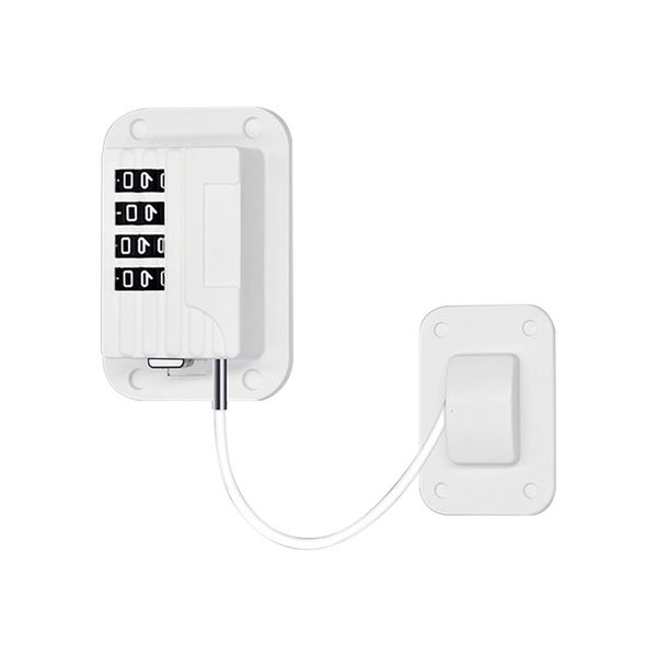4-Digit Coded Combination Child Safety Locks for Refrigerators Door Black
