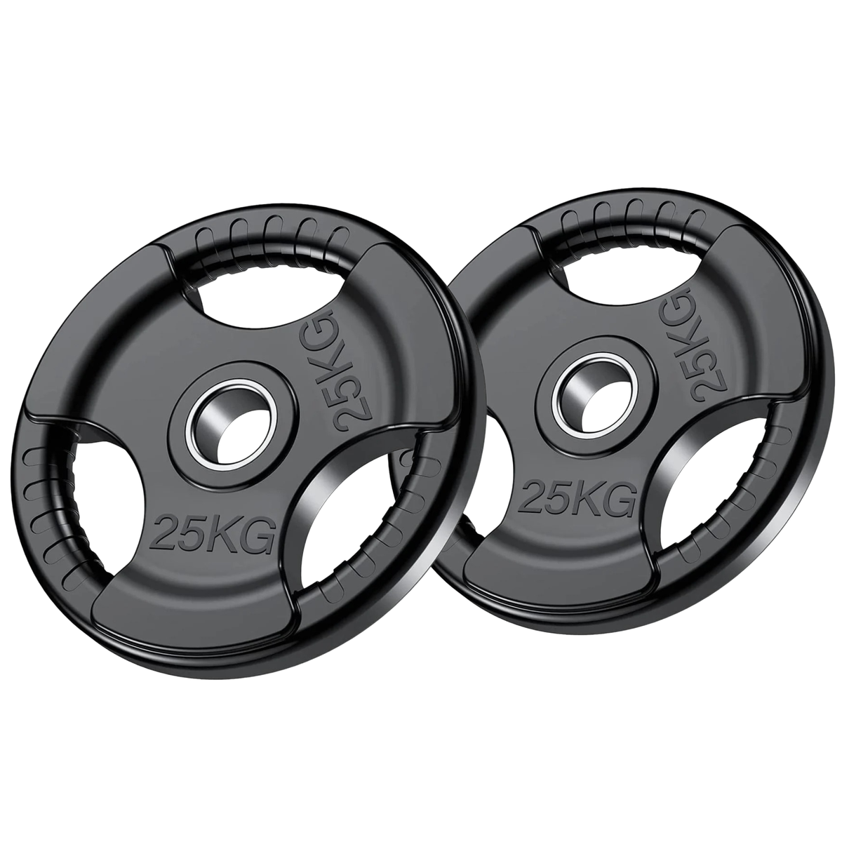 Set of 2 25KG Barbell Plates - Easy-Grab Handle Design | Shop