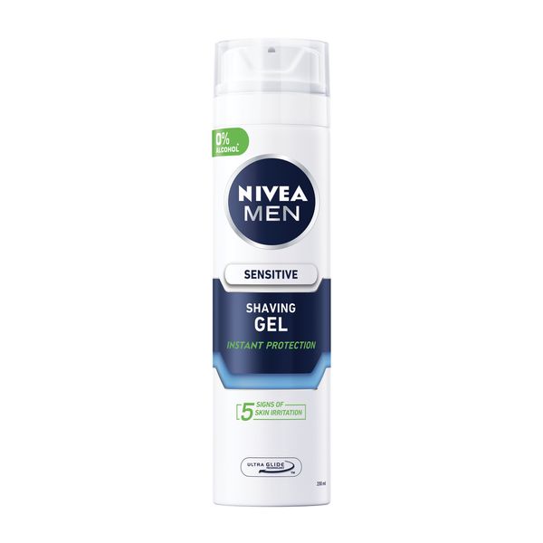 NIVEA MEN Sensitive Shaving Gel, with Chamomile and Vitamin E, 200ml