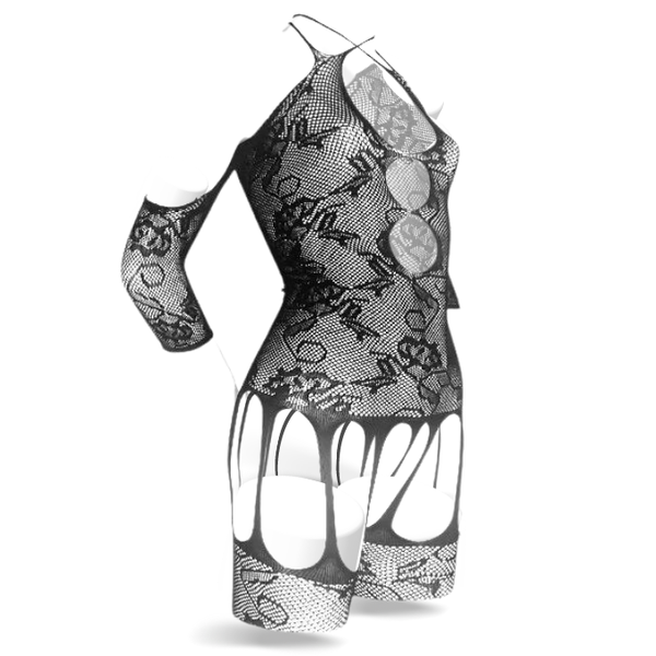 She-Woolf "Eleanor" - Elegant Noir Hosiery