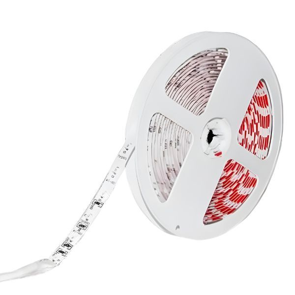 5M LED Strip 12V, SMD3528, 60LEDs/m, 4.8W/m, Warm White, IP54, 8mm