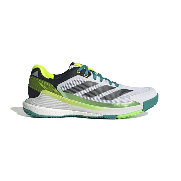adidas Men's Crazyquick Boost Padel Shoes - Cloud White/Core Black//Lime Burst