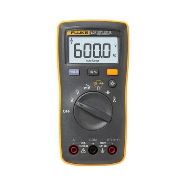 FLUKE 107 Pocket Size AC/DC Digital Multimeter with Backlight and Data Hold