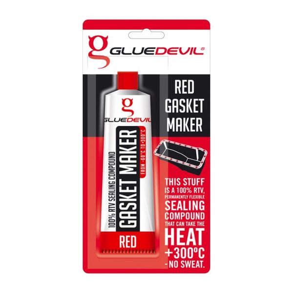 Glue Devil - Red Gasket Maker 70ml Blister Packs