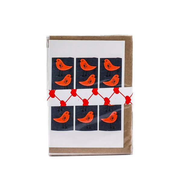 Small Cards with Envelopes - Birds - Pack of 5
