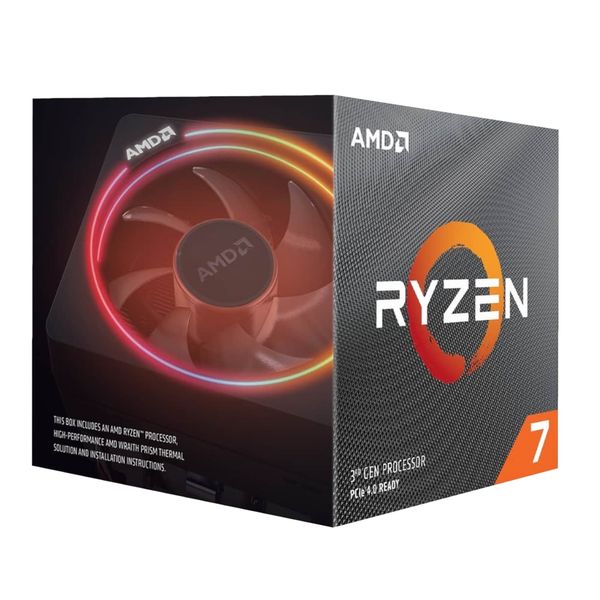 AMD RYZEN 7 3700X 3.6GHZ 8-CORE 36MB AM4 CPU with wraith prism RGB fan