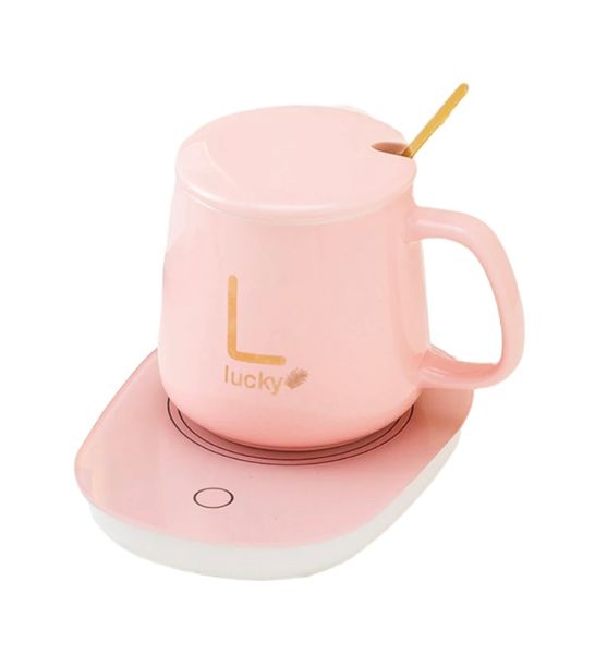 55 C Thermostatic Ceramic Water Cup Set with Base