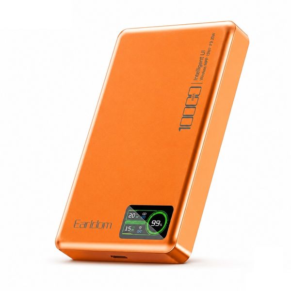 10000mAh 3-in-1 Wireless Power Bank 20W Fast Charging &amp; LED Display PD62