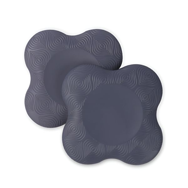 2-piece Lightweight Non-Slip Yoga Knee Pads and Protectors - Grey