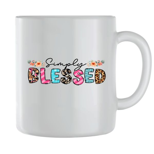 Blessed Coffee Mugs for Men Women Trendy Easter Graphic Design Present 077