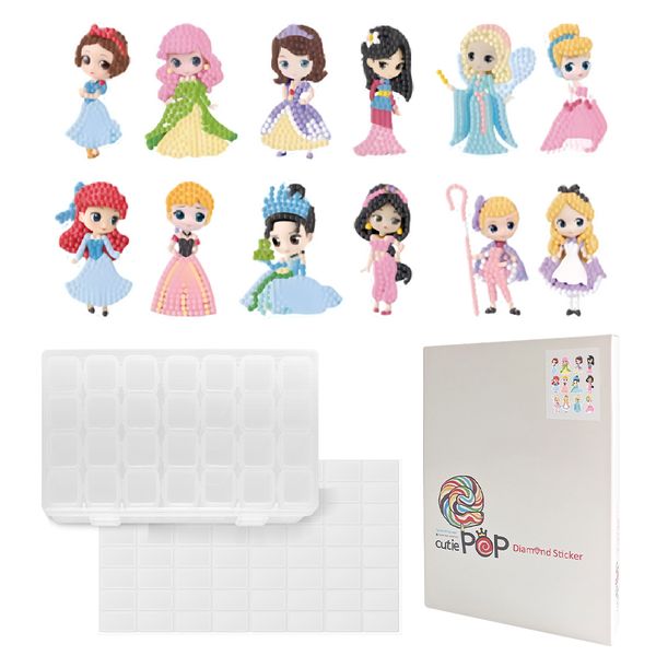 Diamond Painting DIY Sticker - Princess &amp;Fairy