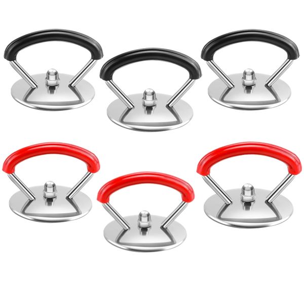 Decor Kitchen Stainless Steel Pot Handle Lid 6 Piece 4.4cm