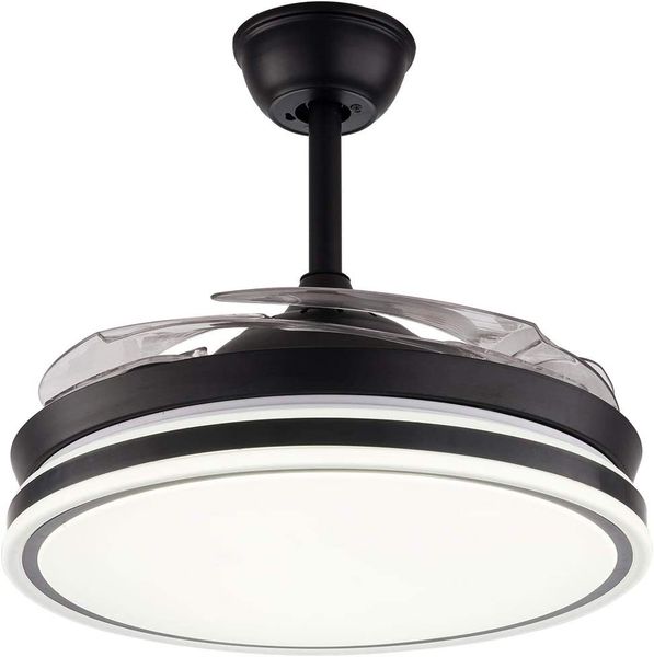 Electrolite Black Ceiling Fan with Lights 8001B - EMS