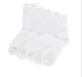 5pairs White Solid Crew Socks Pack | Shop Today. Get it Tomorrow ...